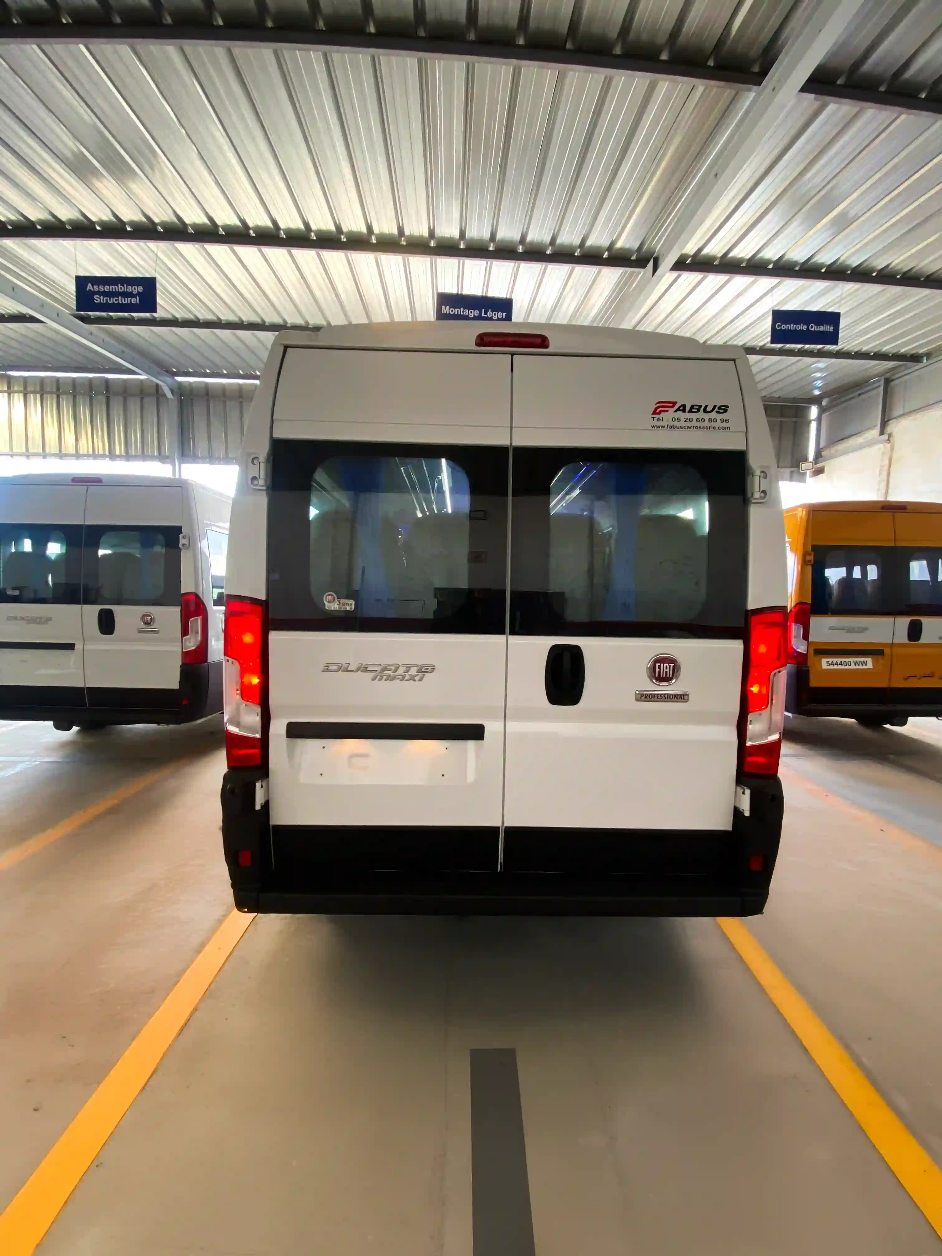 Exterior view of the OCP personnel transport vehicle.